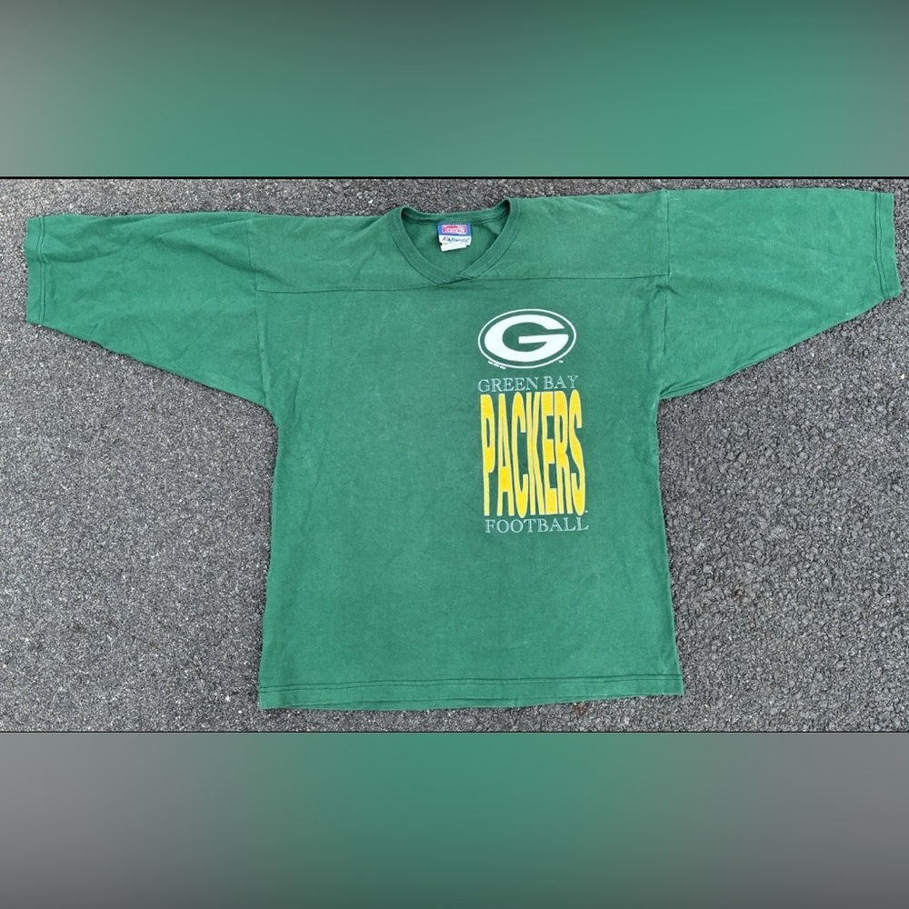 Vintage 1993 Green Bay Packers NFL T-Shirt Single Stitch Graphic Size L